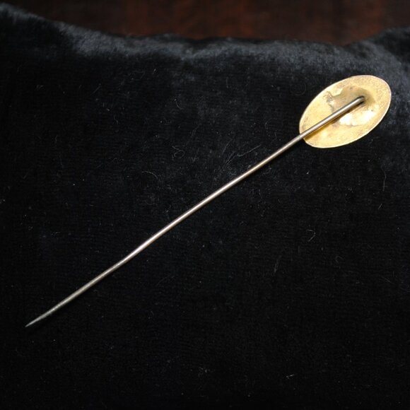 Antique Engraved "A" Initial Stick Pin - Picture 5 of 6